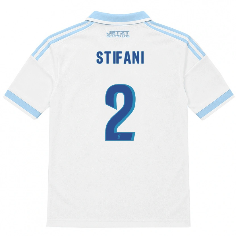 Danxen Damen Nolaan Stifani #2 Hellblau Weiß Rot Auswärtstrikot Trikot 2026/27 T-Shirt