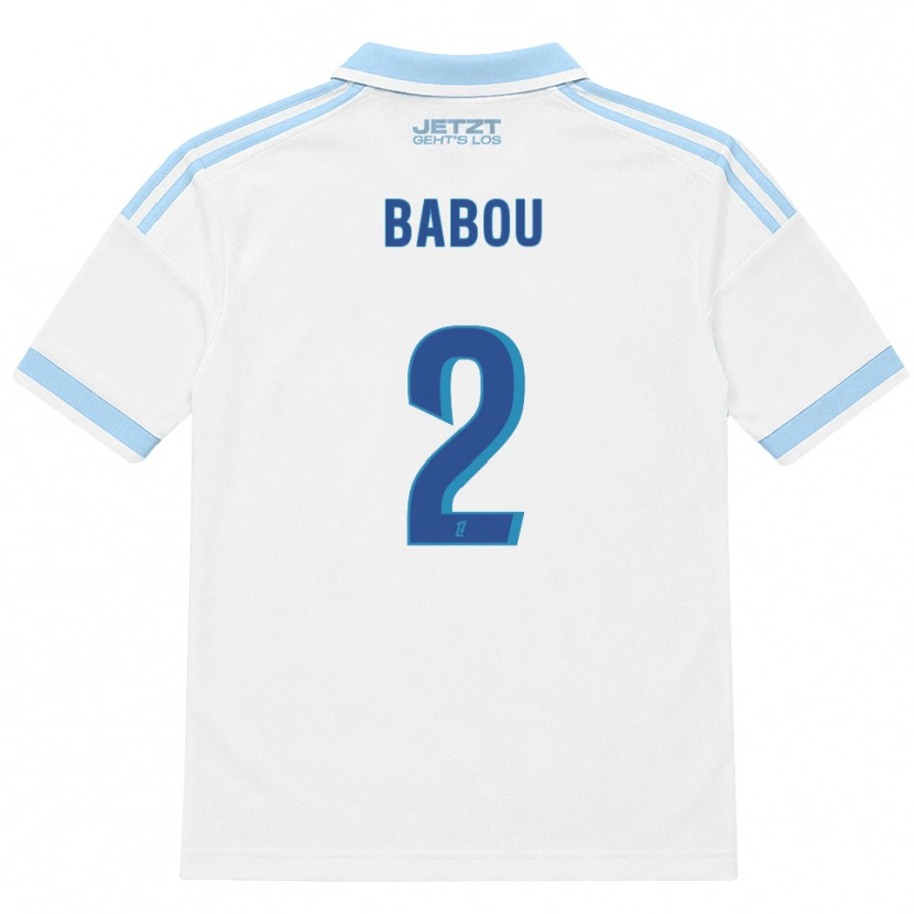 Danxen Damen Marème Babou #2 Hellblau Weiß Rot Auswärtstrikot Trikot 2026/27 T-Shirt