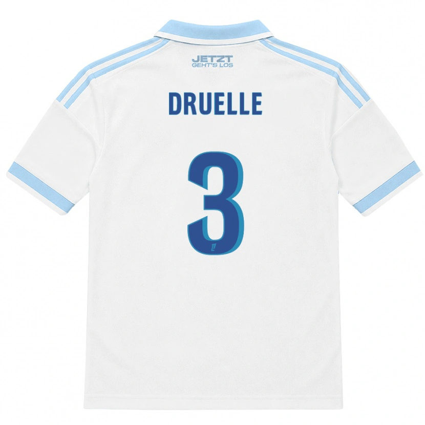 Danxen Damen Robin Druelle #3 Hellblau Weiß Rot Auswärtstrikot Trikot 2026/27 T-Shirt