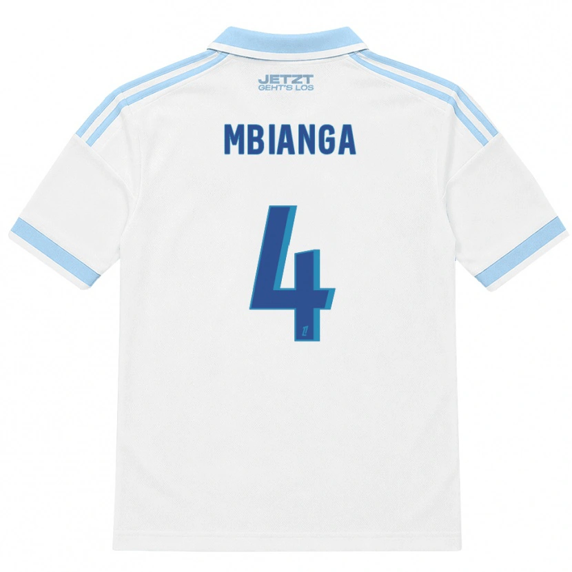 Danxen Damen Yvan Mbianga #4 Hellblau Weiß Rot Auswärtstrikot Trikot 2026/27 T-Shirt
