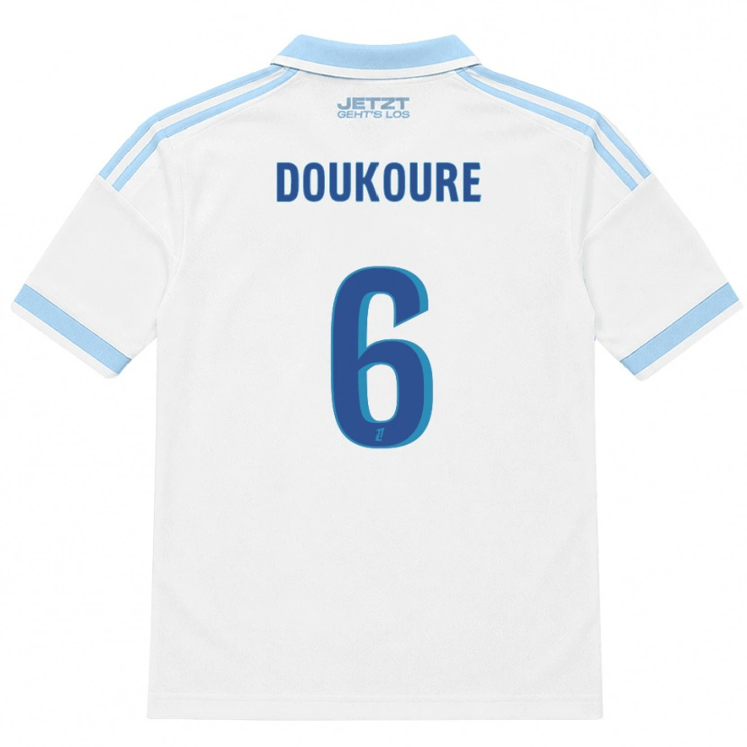 Danxen Damen Ismaël Doukouré #6 Hellblau Weiß Rot Auswärtstrikot Trikot 2026/27 T-Shirt