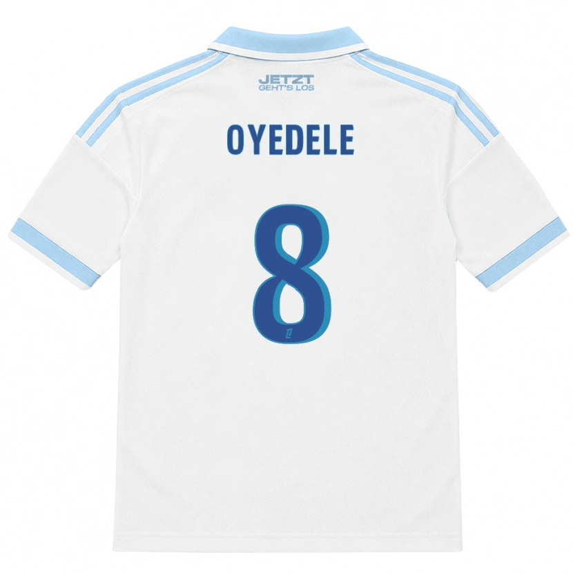 Danxen Damen Maxi Oyedele #8 Hellblau Weiß Rot Auswärtstrikot Trikot 2026/27 T-Shirt