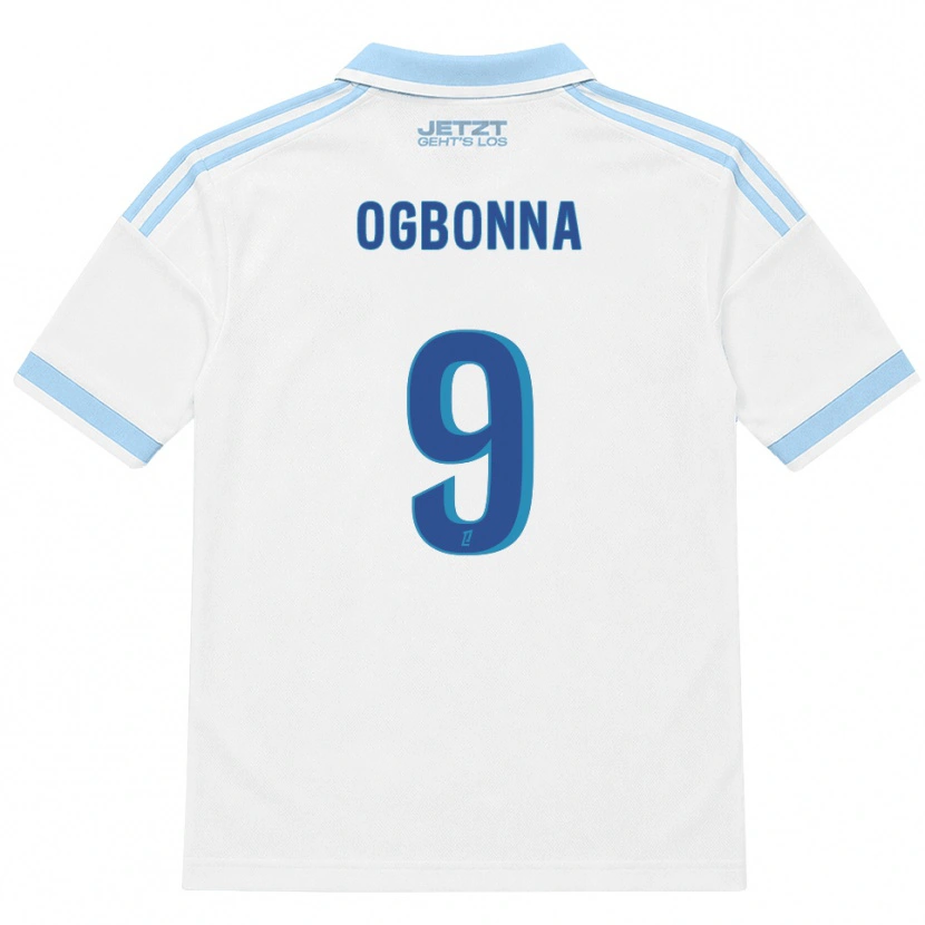 Danxen Damen Stanley Ogbonna #9 Hellblau Weiß Rot Auswärtstrikot Trikot 2026/27 T-Shirt