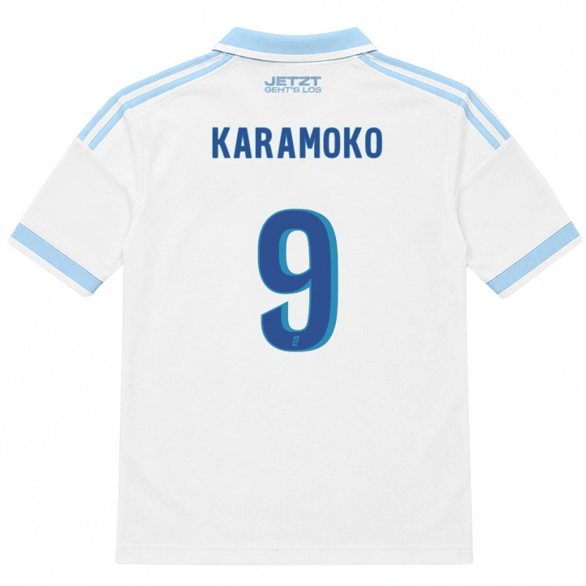 Danxen Damen Isaac Karamoko #9 Hellblau Weiß Rot Auswärtstrikot Trikot 2026/27 T-Shirt