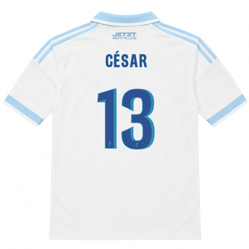 Danxen Damen Julbert César #13 Hellblau Weiß Rot Auswärtstrikot Trikot 2026/27 T-Shirt