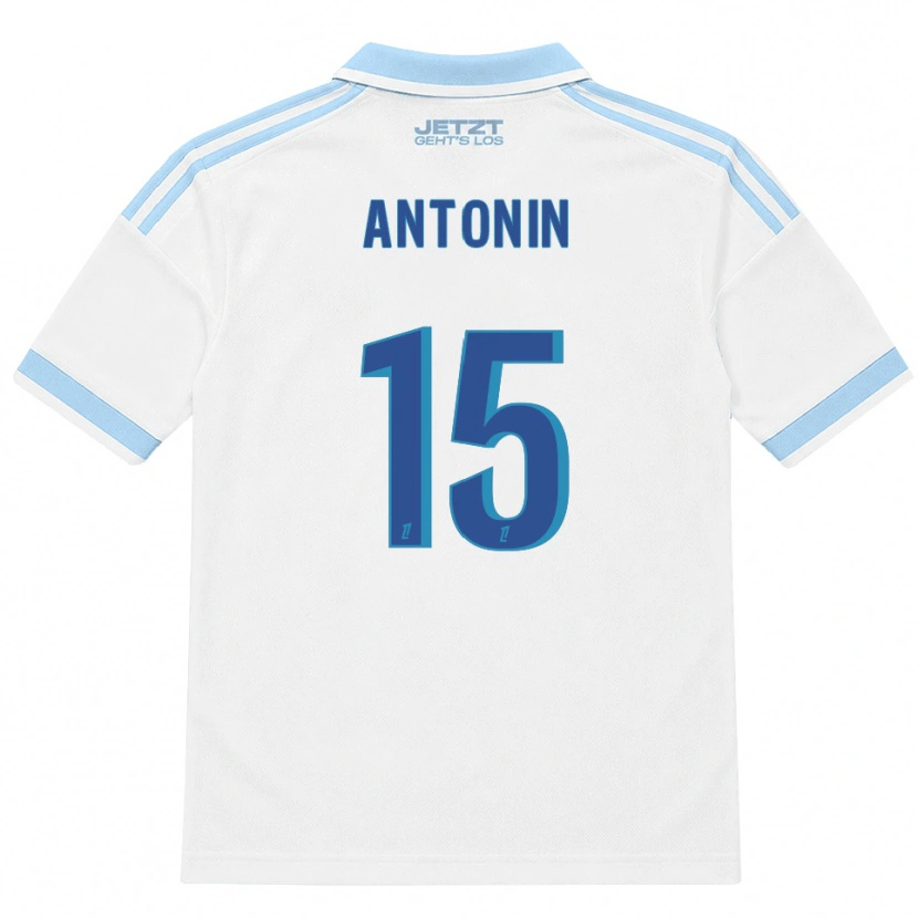 Danxen Damen Erwan Antonin #15 Hellblau Weiß Rot Auswärtstrikot Trikot 2026/27 T-Shirt
