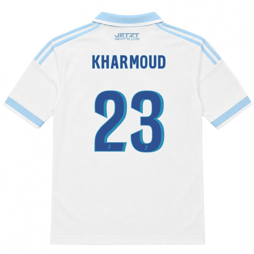 Danxen Damen Rayan Kharmoud #23 Hellblau Weiß Rot Auswärtstrikot Trikot 2026/27 T-Shirt
