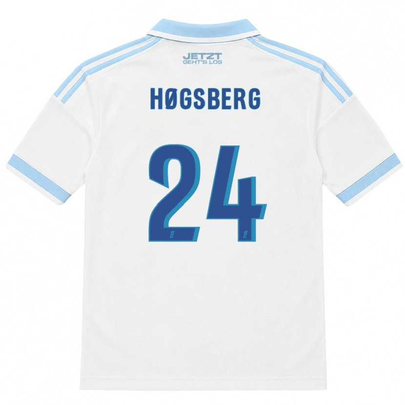 Danxen Damen Lucas Høgsberg #24 Hellblau Weiß Rot Auswärtstrikot Trikot 2026/27 T-Shirt