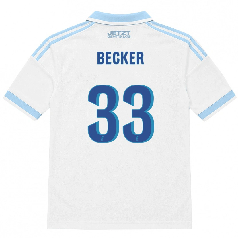 Danxen Damen Yoann Becker #33 Hellblau Weiß Rot Auswärtstrikot Trikot 2026/27 T-Shirt