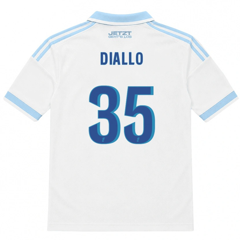 Danxen Damen Tidiane Diallo #35 Hellblau Weiß Rot Auswärtstrikot Trikot 2026/27 T-Shirt