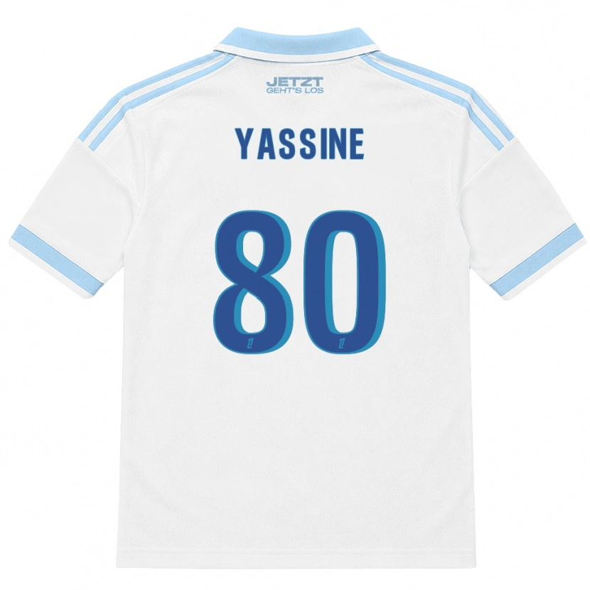 Danxen Damen Gessime Yassine #80 Hellblau Weiß Rot Auswärtstrikot Trikot 2026/27 T-Shirt