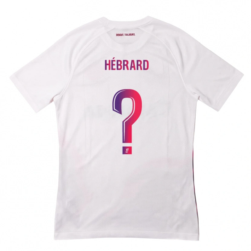 Danxen Damen Frédéric Hébrard #0 Weiß Pink Lila Auswärtstrikot Trikot 2026/27 T-Shirt