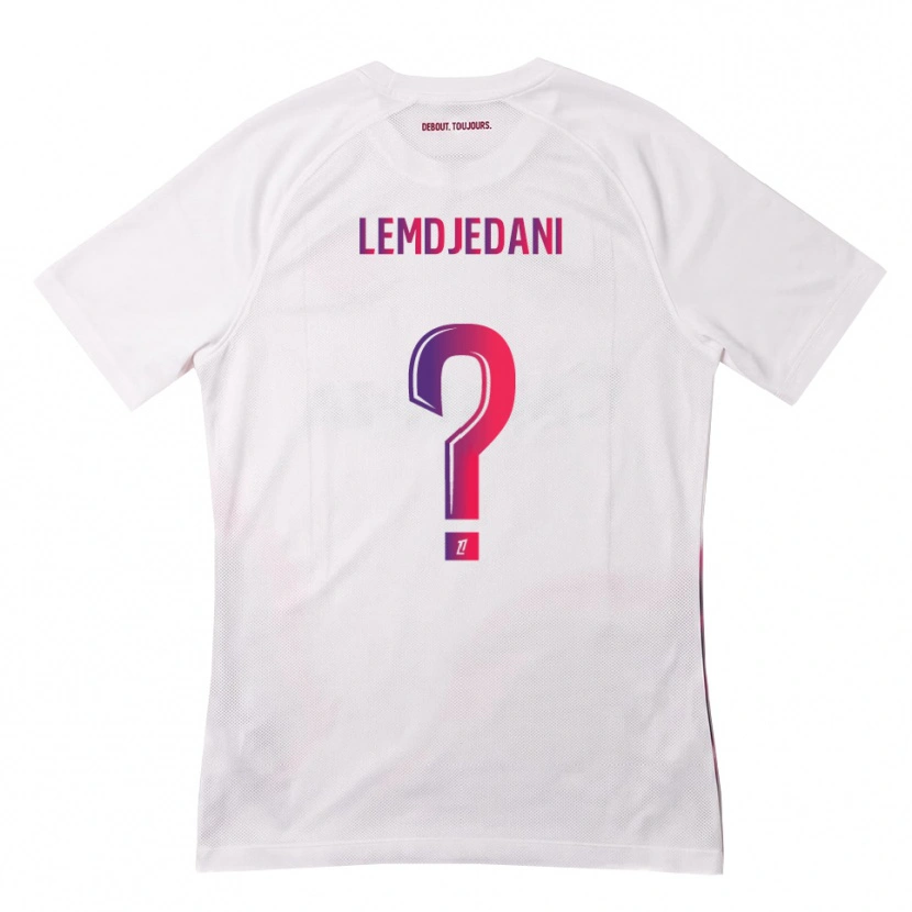 Danxen Damen Mehdi Lemdjedani #0 Weiß Pink Lila Auswärtstrikot Trikot 2026/27 T-Shirt