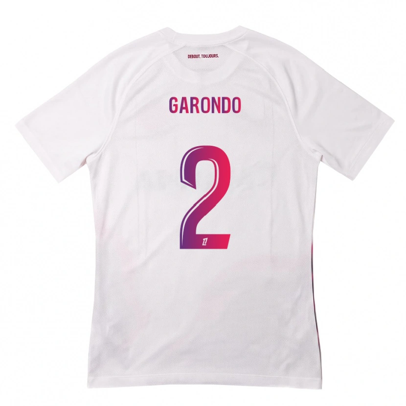 Danxen Damen Thibaud Garondo #2 Weiß Pink Lila Auswärtstrikot Trikot 2026/27 T-Shirt
