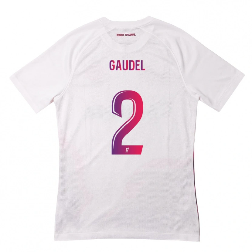 Danxen Damen Raphaël Gaudel #2 Weiß Pink Lila Auswärtstrikot Trikot 2026/27 T-Shirt