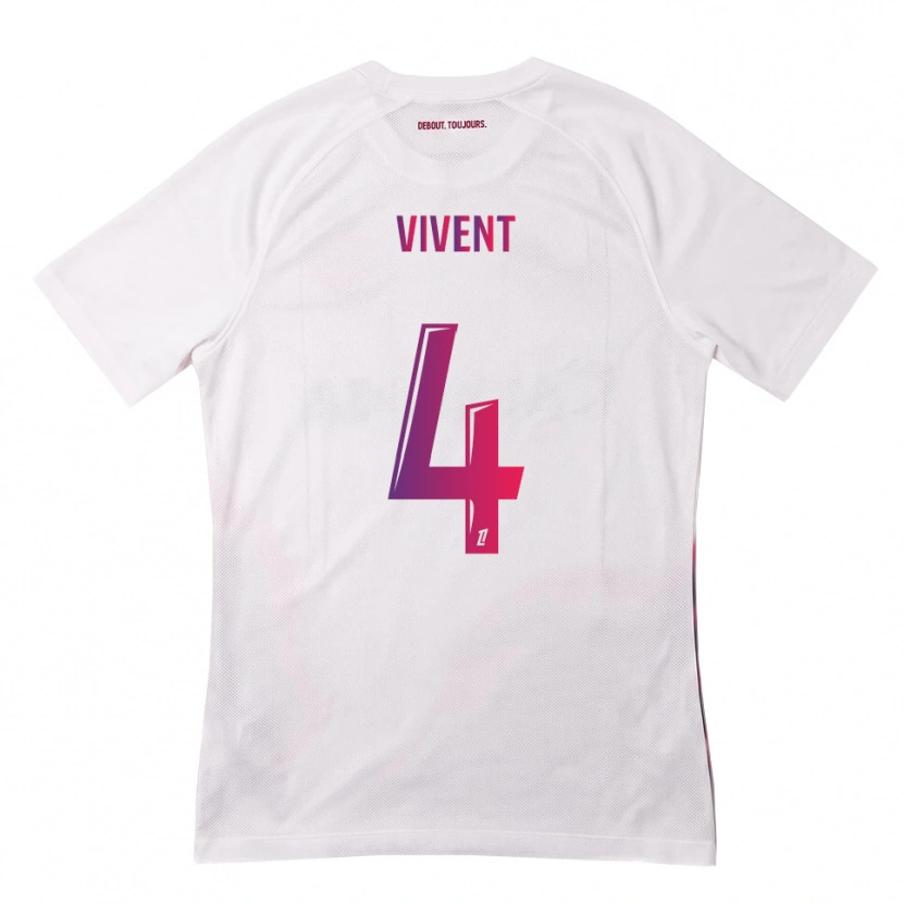 Danxen Damen Sacha Vivent #4 Weiß Pink Lila Auswärtstrikot Trikot 2026/27 T-Shirt