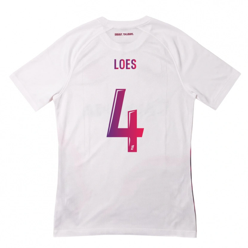 Danxen Damen Wayan Loes #4 Weiß Pink Lila Auswärtstrikot Trikot 2026/27 T-Shirt