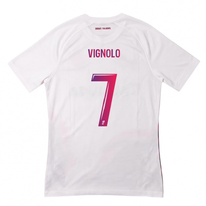 Danxen Damen Julián Vignolo #7 Weiß Pink Lila Auswärtstrikot Trikot 2026/27 T-Shirt