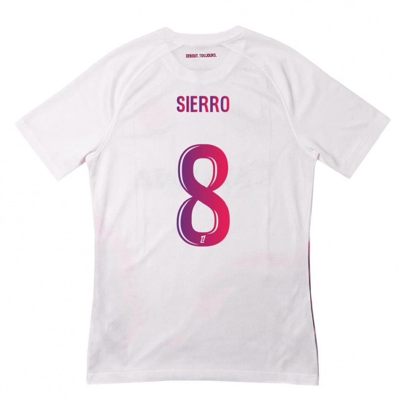 Danxen Damen Vincent Sierro #8 Weiß Pink Lila Auswärtstrikot Trikot 2026/27 T-Shirt