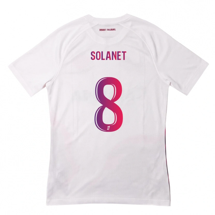 Danxen Damen Tatiana Solanet #8 Weiß Pink Lila Auswärtstrikot Trikot 2026/27 T-Shirt