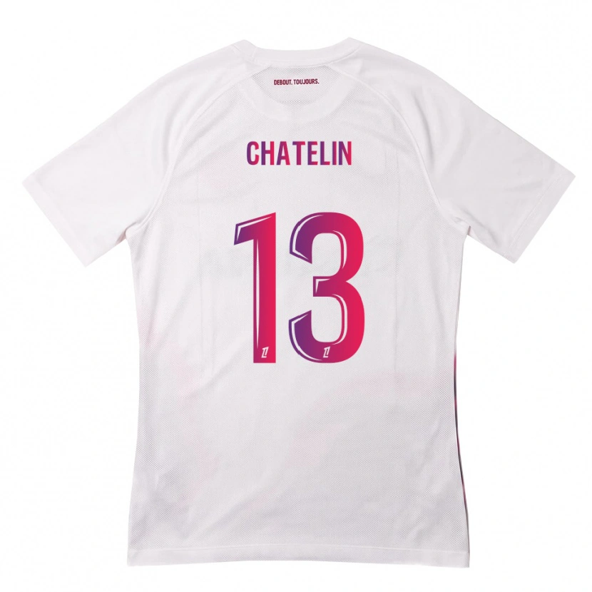 Danxen Damen Delphin Chatelin #13 Weiß Pink Lila Auswärtstrikot Trikot 2026/27 T-Shirt