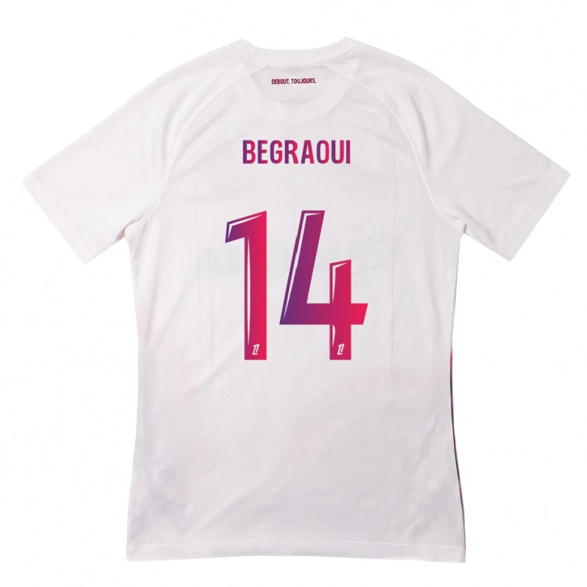 Danxen Damen Yanis Begraoui #14 Weiß Pink Lila Auswärtstrikot Trikot 2026/27 T-Shirt