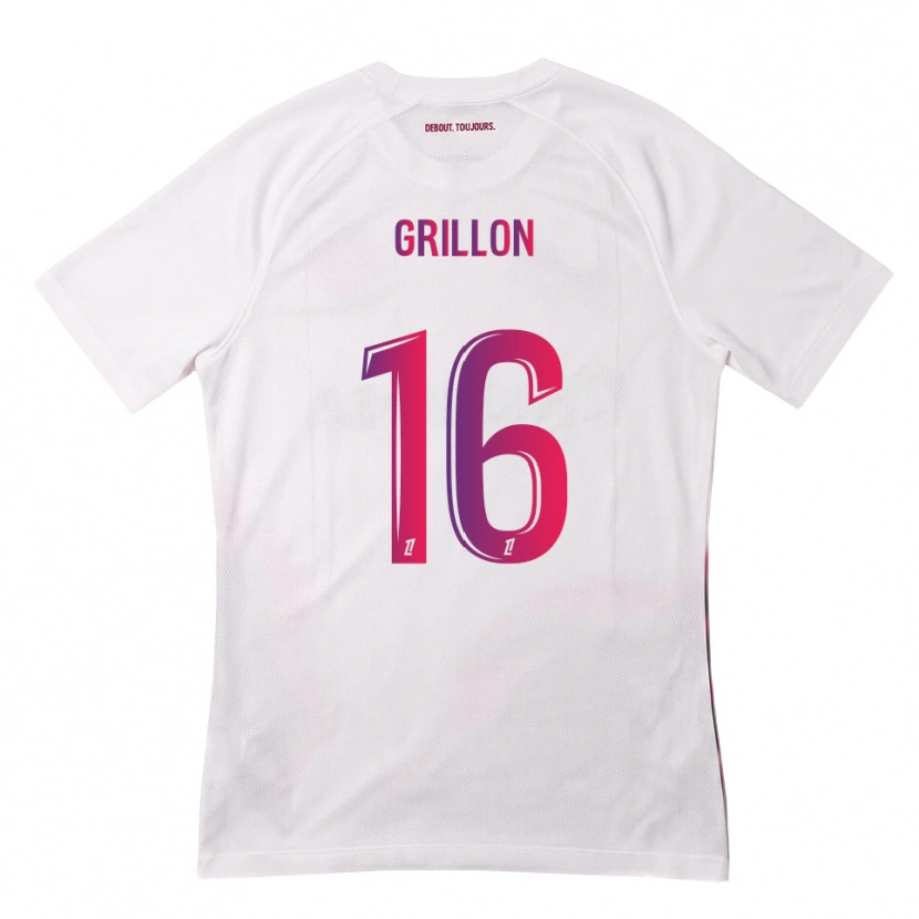 Danxen Damen Gaëlle Grillon #16 Weiß Pink Lila Auswärtstrikot Trikot 2026/27 T-Shirt
