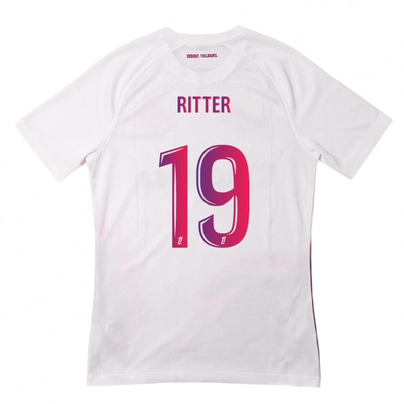 Danxen Damen Morgane Ritter #19 Weiß Pink Lila Auswärtstrikot Trikot 2026/27 T-Shirt