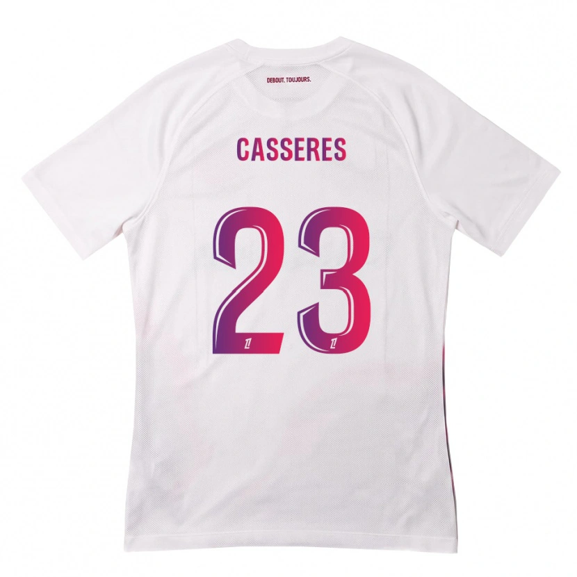 Danxen Damen Cristian Cásseres Jr. #23 Weiß Pink Lila Auswärtstrikot Trikot 2026/27 T-Shirt
