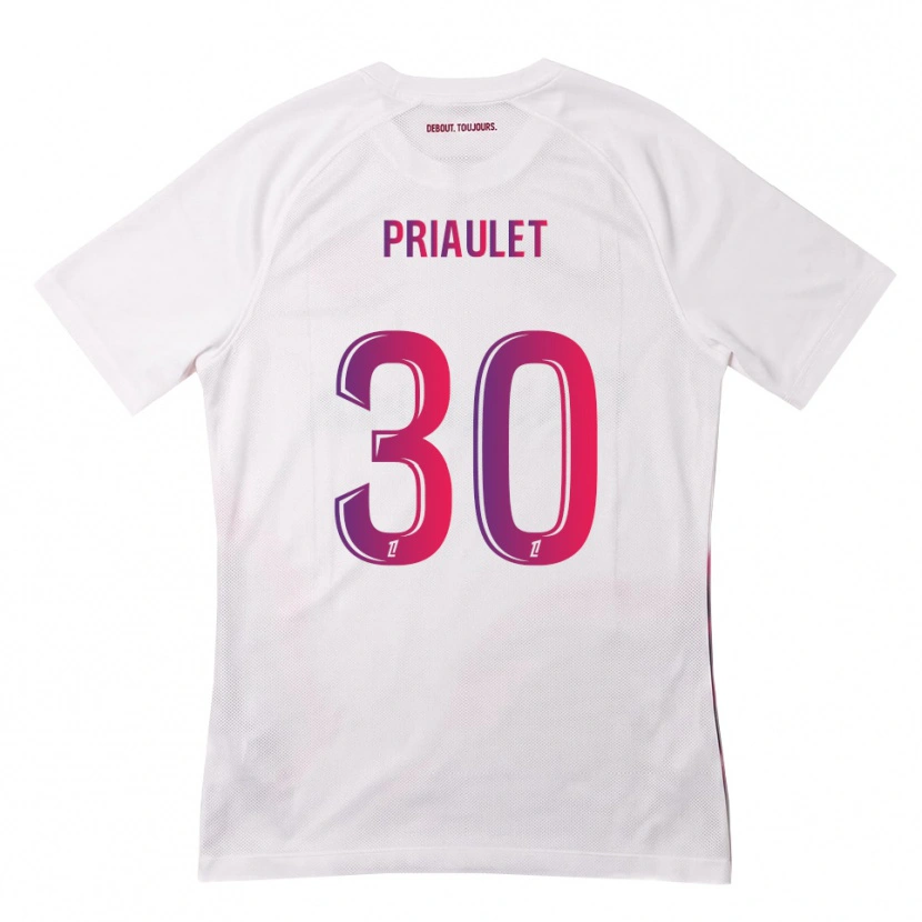 Danxen Damen Anaïs Priaulet #30 Weiß Pink Lila Auswärtstrikot Trikot 2026/27 T-Shirt