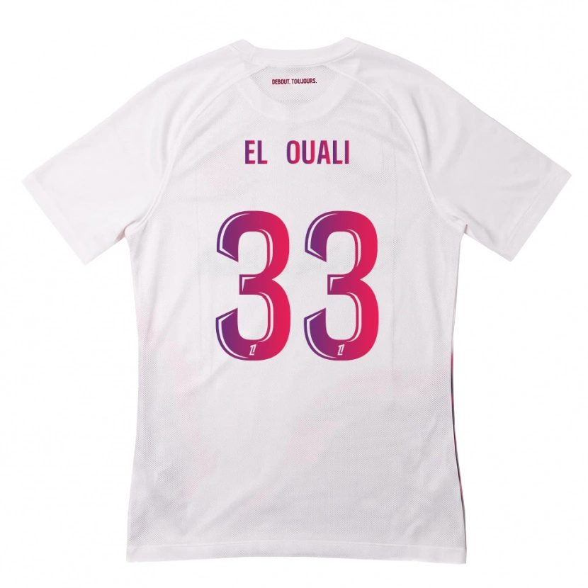 Danxen Damen Adam El Ouali #33 Weiß Pink Lila Auswärtstrikot Trikot 2026/27 T-Shirt