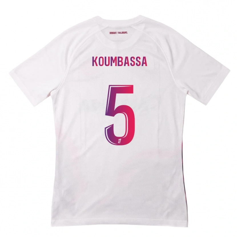 Danxen Damen Seny Koumbassa #5 Weiß Pink Lila Auswärtstrikot Trikot 2026/27 T-Shirt