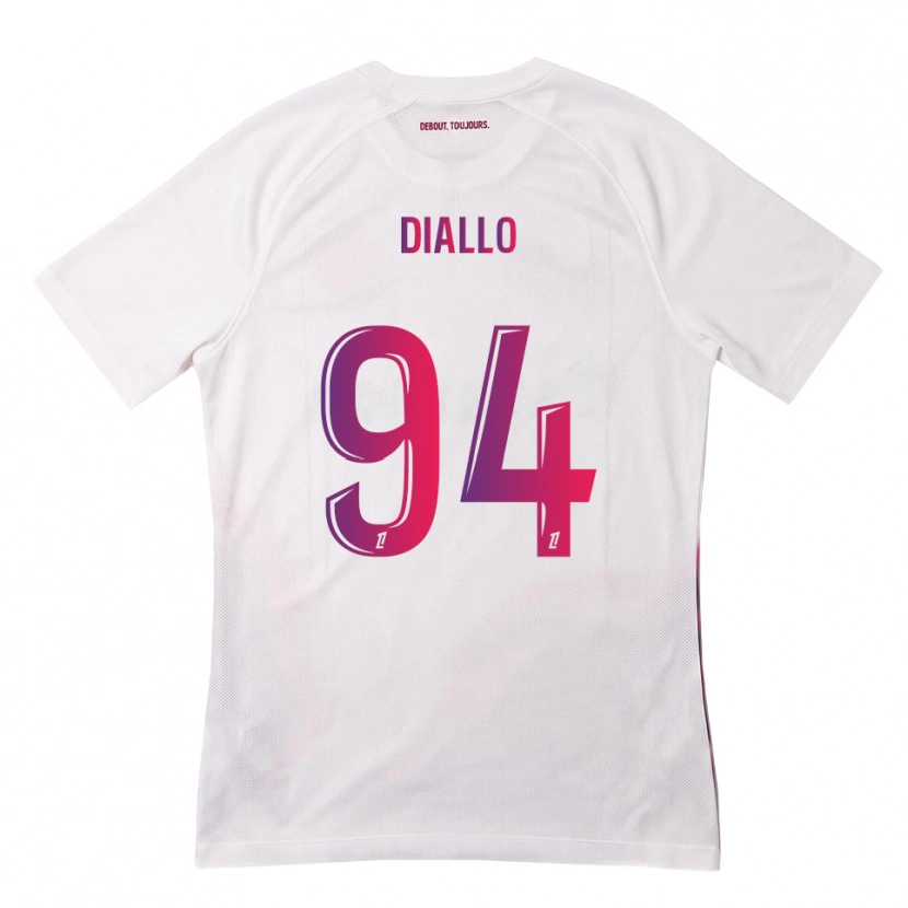 Danxen Damen Ismaïl Diallo #94 Weiß Pink Lila Auswärtstrikot Trikot 2026/27 T-Shirt