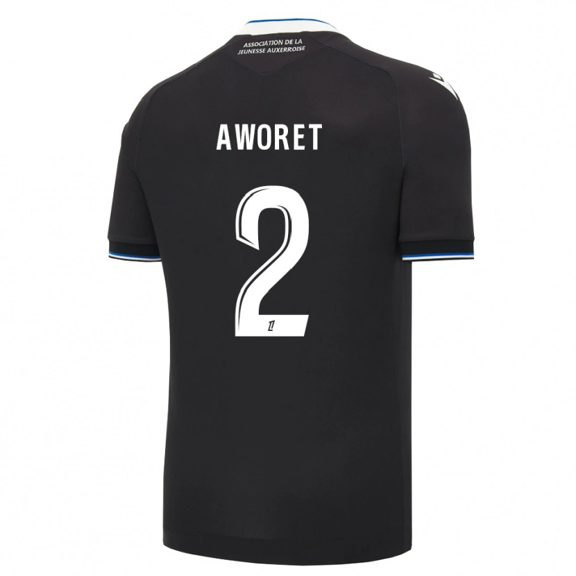 Danxen Damen Fausther Aworet #2 Schwarz Blau Weiß Auswärtstrikot Trikot 2026/27 T-Shirt