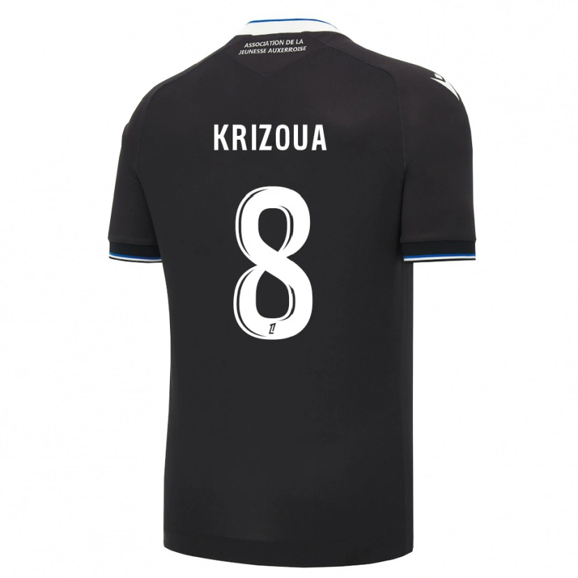 Danxen Damen Alvin Krizoua #8 Schwarz Blau Weiß Auswärtstrikot Trikot 2026/27 T-Shirt