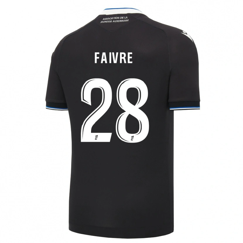 Danxen Damen Romain Faivre #28 Schwarz Blau Weiß Auswärtstrikot Trikot 2026/27 T-Shirt