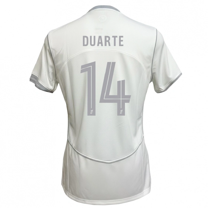 Danxen Damen Luis Duarte #14 Weiß Grau Auswärtstrikot Trikot 2026/27 T-Shirt