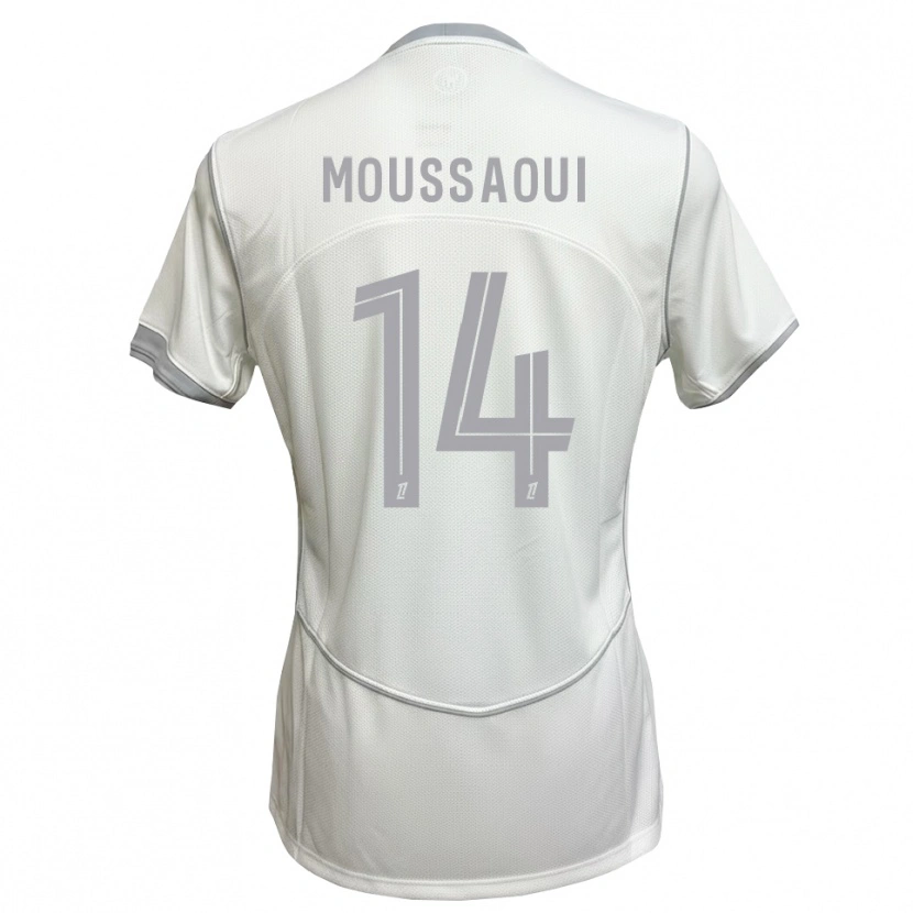 Danxen Damen Amine Moussaoui #14 Weiß Grau Auswärtstrikot Trikot 2026/27 T-Shirt