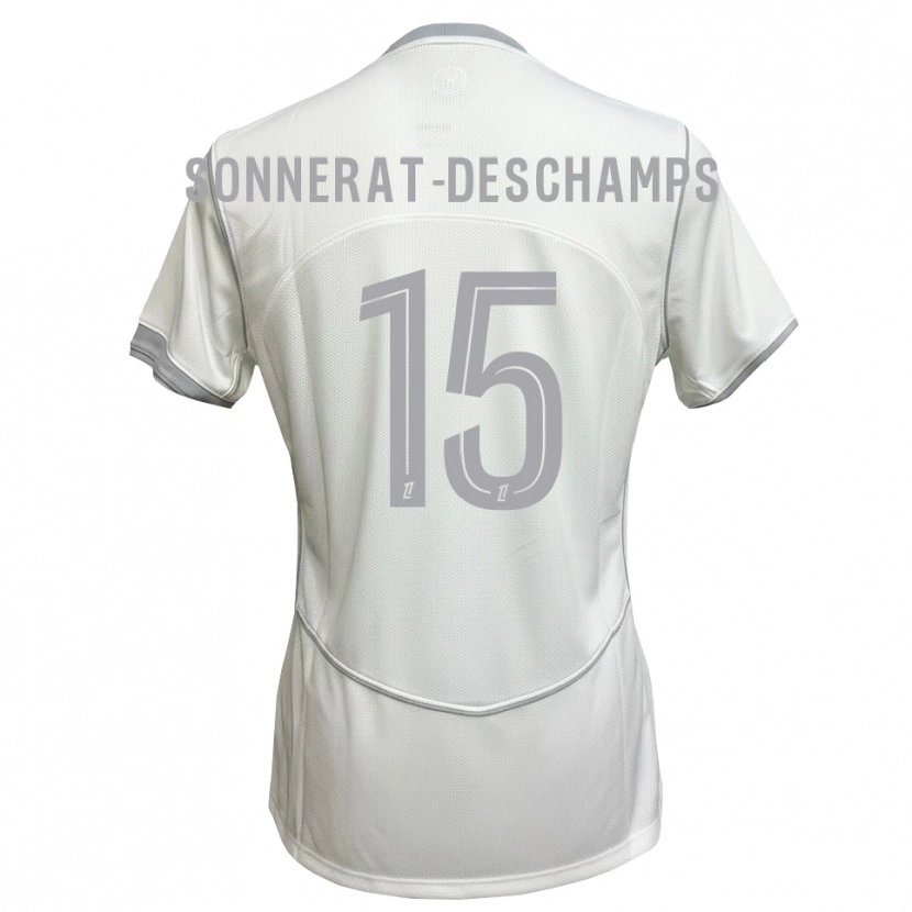 Danxen Damen Nattio Sonnerat #15 Weiß Grau Auswärtstrikot Trikot 2026/27 T-Shirt