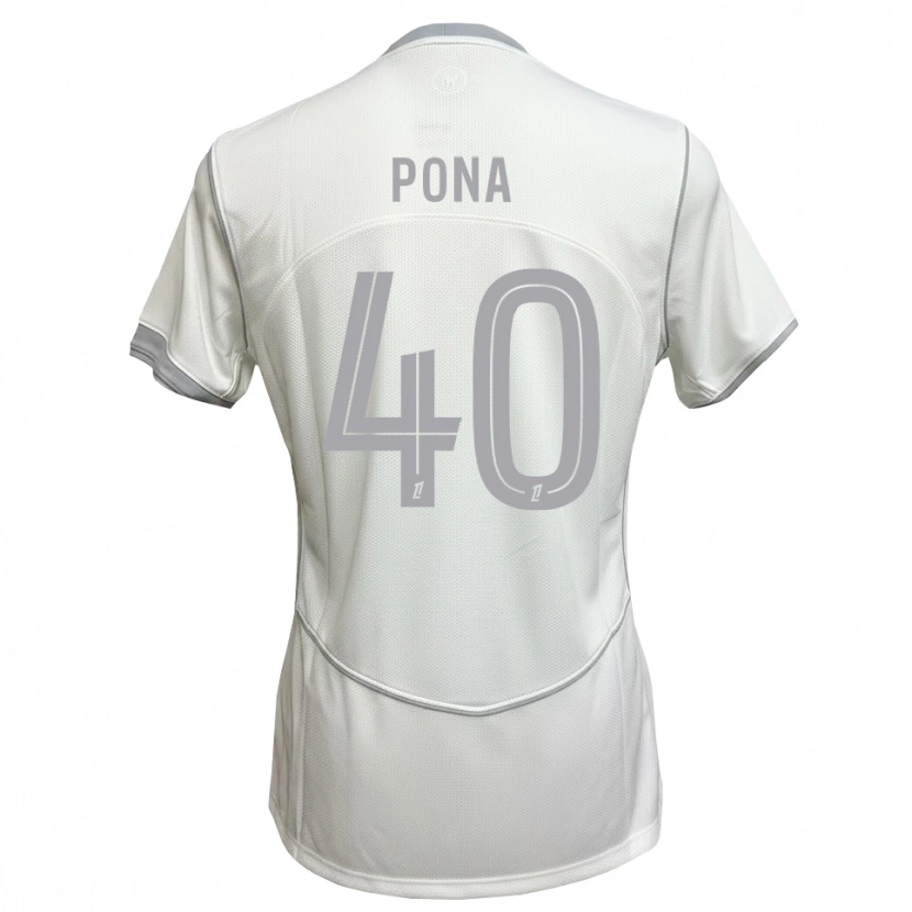 Danxen Damen Oumar Pona #40 Weiß Grau Auswärtstrikot Trikot 2026/27 T-Shirt
