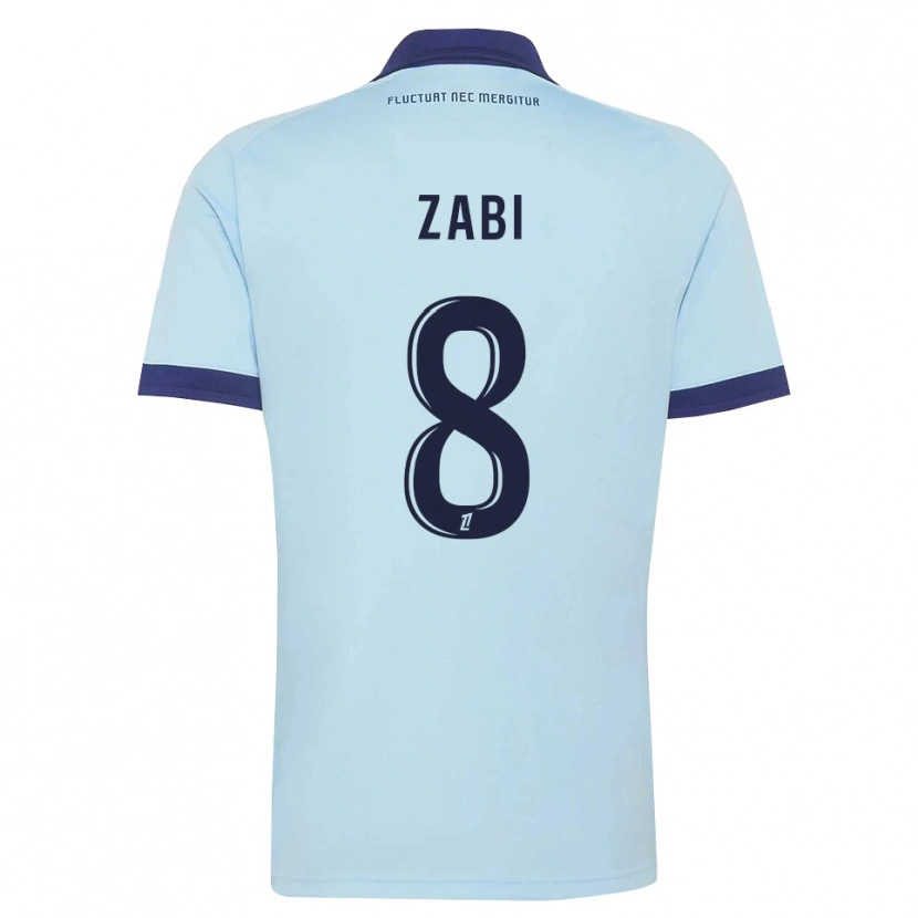 Danxen Damen Patrick Zabi #8 Kornblumenblau Schwarz Auswärtstrikot Trikot 2026/27 T-Shirt