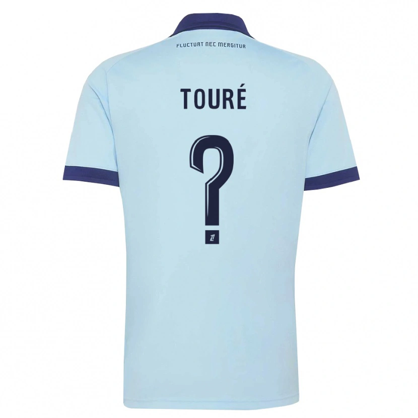 Danxen Damen Kaïs Touré #0 Kornblumenblau Schwarz Auswärtstrikot Trikot 2026/27 T-Shirt