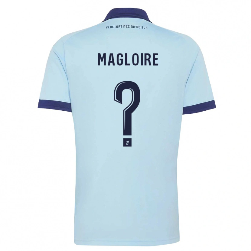 Danxen Damen Nathanaël Magloire #0 Kornblumenblau Schwarz Auswärtstrikot Trikot 2026/27 T-Shirt