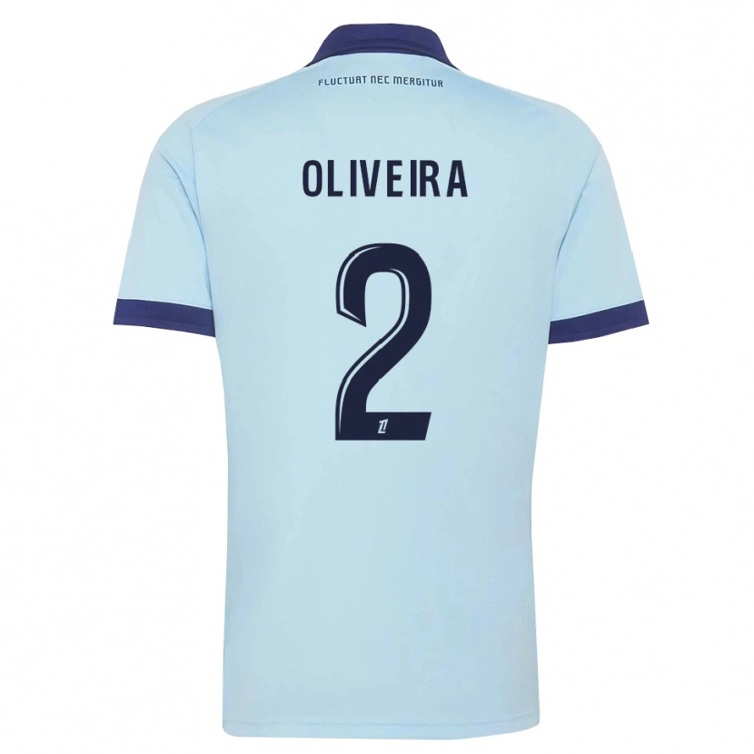 Danxen Damen Jean-Louis Oliveira #2 Kornblumenblau Schwarz Auswärtstrikot Trikot 2026/27 T-Shirt