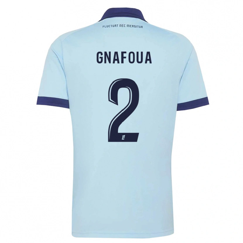 Danxen Damen Isaac Gnafoua #2 Kornblumenblau Schwarz Auswärtstrikot Trikot 2026/27 T-Shirt