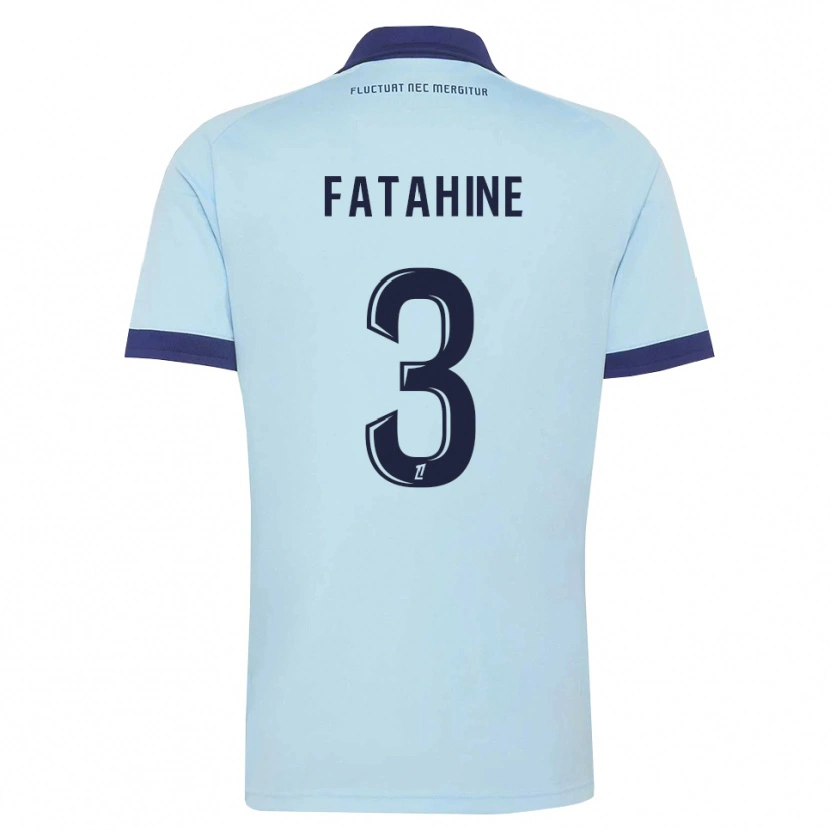 Danxen Damen Anis Fatahine #3 Kornblumenblau Schwarz Auswärtstrikot Trikot 2026/27 T-Shirt