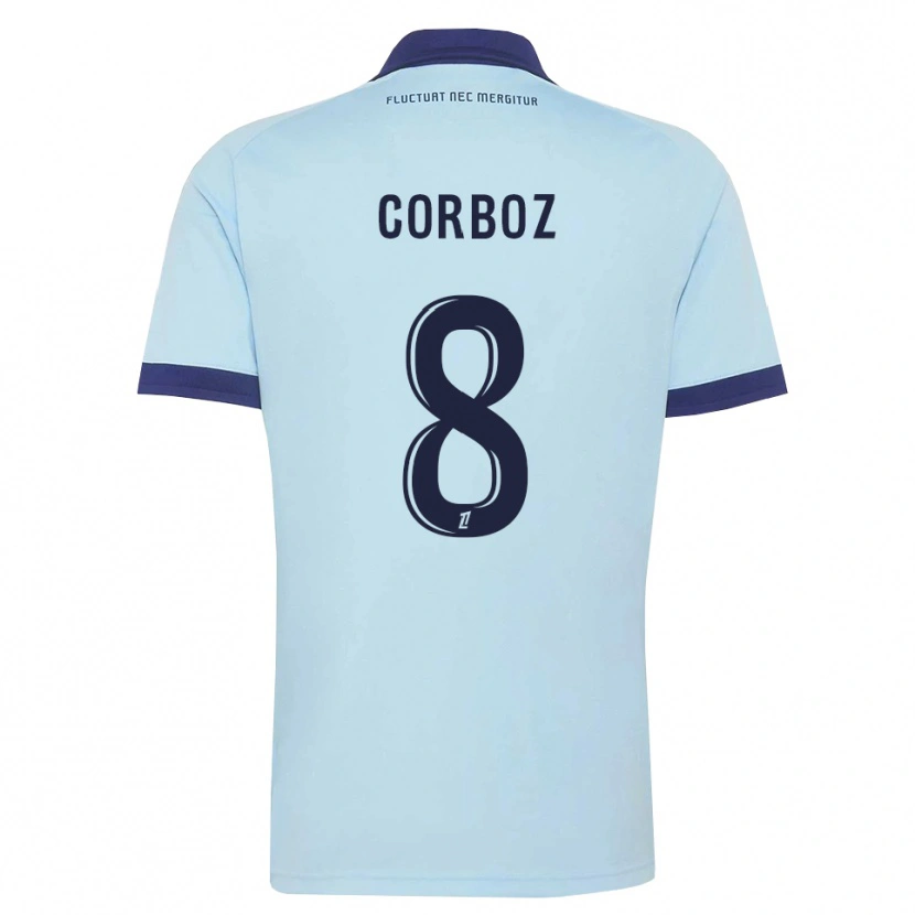 Danxen Damen Daphné Corboz #8 Kornblumenblau Schwarz Auswärtstrikot Trikot 2026/27 T-Shirt