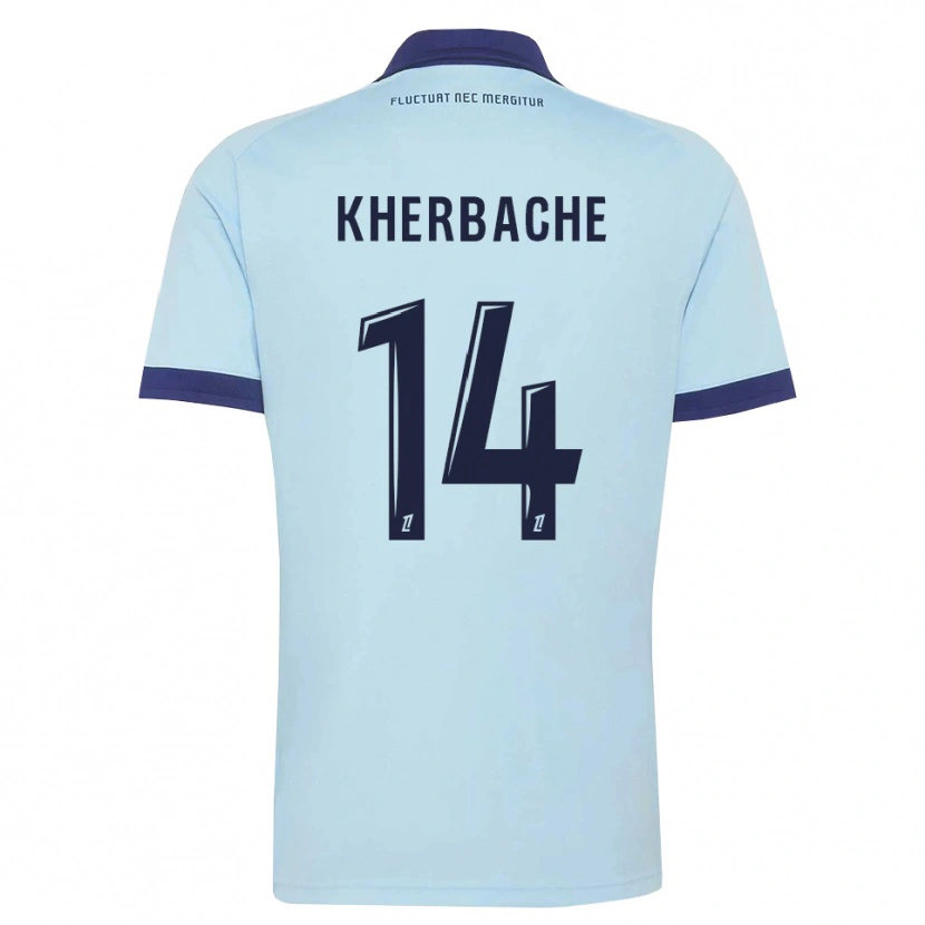 Danxen Damen Yoann Kherbache #14 Kornblumenblau Schwarz Auswärtstrikot Trikot 2026/27 T-Shirt