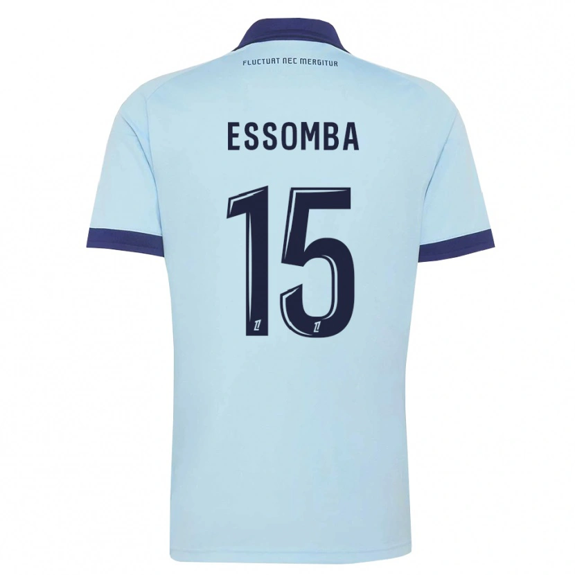 Danxen Damen Aaron Essomba #15 Kornblumenblau Schwarz Auswärtstrikot Trikot 2026/27 T-Shirt