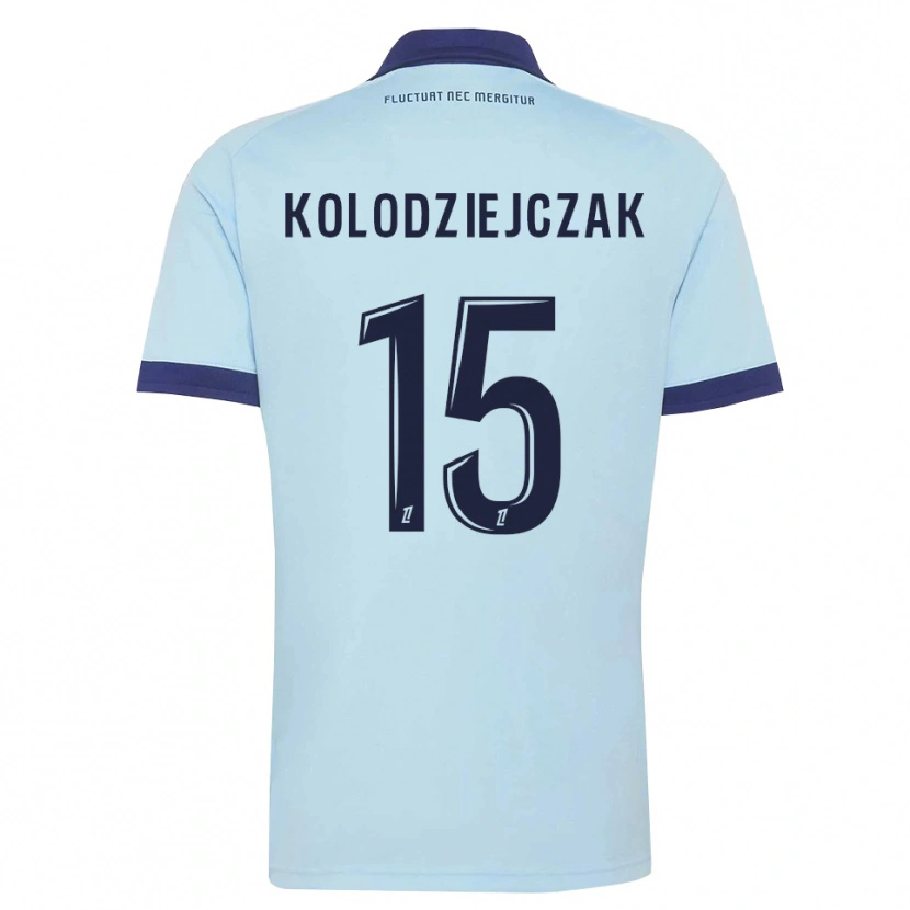 Danxen Damen Timothée Kolodziejczak #15 Kornblumenblau Schwarz Auswärtstrikot Trikot 2026/27 T-Shirt